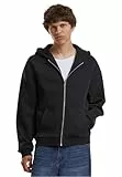Build Your Brand Herren Kapuzenpullover Fluffy Zip Hoody, Männer Hoodie mit durchgehendem Reißverschluss, Regular Fit
