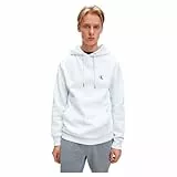 Calvin Klein Jeans Herren CK ESSENTIAL REGULAR HOODIE, Bright White, XXS