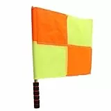 Dioche Linienrichter Fahnen Set, 2 teilige linienrichter fahne Schiedsrichter Linesman Flagge mit Aufbewahrung Eckfahnen für Sportmatch-Fußball-Fußball-Hockey-Training