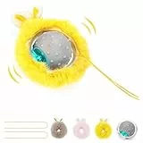 PETTOM Interaktives Katzenspielzeug Selbstbeschäftigung, Katzen Spielzeug Ball mit LED-Licht & 3 Modi & Vogelruf, Katzenspielzeug Elektrisch mit USB-C Aufladbar & Automatischer Neustartfunktion
