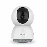 KAWA Babyphone, 2K Indoor Security Kamera, 2.4G WiFi 360 IP Kameras für Heimsicherheit, Haustierkamera, 2-Wege Audio, Nachtsicht, Bewegungserkennung, Cloud/TF Kartenspeicher, Arbeitet mit Alexa,A7
