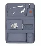 LÄSSIG Autoorganizer Autorücksitzorganizer Rücksitztasche für Auto zum Hängen zusammenklappbar/Car Wrap-to-Go Adventure Tractor