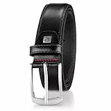 Pierre Cardin Anzug-Gürtel 35 mm Rindledergürtel schwarz, Farbe/Color:schwarz, Size US/EU:Bundweite 85 cm Gesamtlänge 100 cm W 33.5 M
