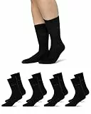 Snocks Business Socken Herren 4 Paar - Elegantes Design - Perfekte Passform - Ideal für Arbeit und Alltag - Aus Bio-Baumwolle und recyceltem Polyester