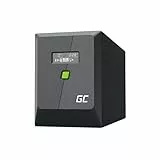 Greencell UPS 2000VA 1400W PowerProof mit LCD-Display – USV mit Reiner Sinuswelle, zuverlässiger Stromschutz, Überspannungsschutz, Notstromversorgung für Haushaltsgeräte, RJ45, 4X Schuko + IEC