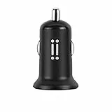 Aiino Car Charger Kfz USB Auto-Ladegerät 1 USB Port 2,4A für Samsung Smartphone & Tablet PC - Schwarz