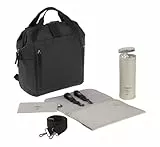 LÄSSIG Baby Wickelrucksack Wickeltasche inkl. Wickelzubehör Rucksack mit Wickelunterlage nachhaltig produziert/Goldie Up Backpack black 1103034000