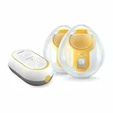 Medela Freestyle Mini Hands-Free tragbare elektrische Doppelmilchpumpe mit Hands-free Auffangschalen und wiederaufladbarem Akku.