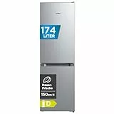 Comfee‘ Kühlschrank mit Gefrierfach 174L, EEK D, Höhe 150cm, Kühl-Gefrierkombination-115L Kühlteil, 59L 4 Sterne Gefrieren -24℃, 156 kWh/Jahr, Low Frost für kleine Wohnungen, Büros, RCB169DS3 Silber