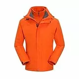 XCXC Herren Jacke Outdoorjacke mit Kapuze Wasserabweisend Winddicht Reißverschluss-Taschen Männer Übergangsjacke im Workwear-Stil Einfarbig Langarm Jacken für Wandern Alltag