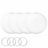 iVANKY FusionFinder Smart Tag Air Tracker Item Finder für Apple Find My (nur iOS) Verfolgen Sie Ihren Schlüssel, Geldbeutel, Gepäck, Rucksack, Locator mit auswechselbarer Batterie, IP67 (4er Pack)