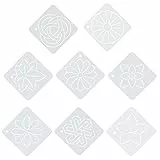 MILISTEN 8-teiliges Blumen-Quilt-Vorlagen-Set, Quilt-Schablonen, Nähschablonen für einfaches Quilten, Patchwork-Malerei