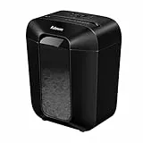 Fellowes Aktenvernichter 9 Blatt (P4), Papierschredder mit Partikelschnitt für Homeoffice, Powershred LX50, Schredder mit 17L Papierkorb und Sicherheitssperre, LX AktenvernichterDesign Serie, schwarz