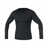 GORE WEAR Herren Base Layer Shirt Langarm, Schwarz, M EU