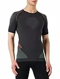 UYN Herren Evolutyion Uw Sh_sl skjorte Herren Shirt, Charcoal/Green/Orange Shiny, L-XL EU