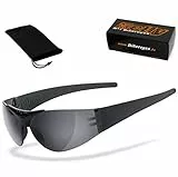 HELLY® - No.1 Bikereyes® | Bikerbrille, Motorradbrille, Motorrad Sonnenbrille | TESTSIEGER*: beschlagfrei, winddicht, bruchsicher | TOP Tragegefühl (smoke [moab 4])