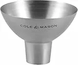 Cole & Mason Dover Trichter für Gewürze, Salz, Pfeffermühlen, Küche, Rostfreier Stahl, 6.5cm