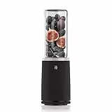 WMF Mix & Go Touch Smoothie Maker to go, tragbarer Mixer & kompakter Standmixer, 500 W Hochleistungsmixer, Ultra-Blade Edelstahlklinge, auslaufsichere To-Go Trinkflasche, recycelter Kunststoff, Lava