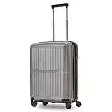 Pactastic Ultra-leicht Hartschalen Kabinen-Koffer | Kleiner Cabin-Trolley 39 x 22 x 55 cm | von 43 auf 50 Liter erweiterbar nur 2,7 kg, Polypropylen | 4 Doppelrollen & TSA (Collection 01+)