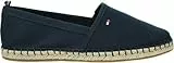 Tommy Hilfiger Damen Espadrilles Basic Tommy Flat Stoffschuhe, Blau (Space Blue), 37