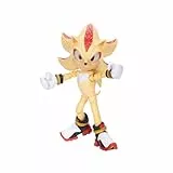 Sonic The Hedgehog Sonic 3 Movie Super Shadow Actionfigur von Jakks Pacific, 13 cm groß, hochbeweglich für Jungen/Mädchen, offiziell Lizenziertes Sonic 3 Movie, empfohlen ab 3 Jahren