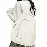 HYC00 Rucksack Damen Schulrucksack Teenager Mädchen College Laptop Rucksack Damen 14 zoll Leichte Tagesrucksäcke Schultasche Casual Daypacks Reiserucksack für Schule Uni Reise School Backpack,Beige