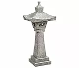 Dehner Laterne Shinzendou, 95 x 38 x 38 cm, Granit, beige