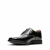 Clarks Herren Tilden Walk Oxford, Schwarzes Leder, 44.5 EU