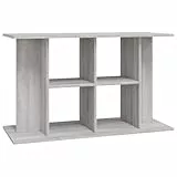 vidaXL Aquariumständer, Aquarium Unterschrank mit viel Stauraum, Aquarium Tisch mit Stabiler Oberplatte, Aquariumschrank Aquarium Halter, Grau Sonoma Holzwerkstoff