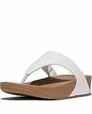 Fitflop Damen Lulu Toe Post-Leather Sandalen, Weiß (Urban White 024), 39 EU