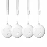 AIYATO GPS Tracker 4-Pack - Smart Tag Kompatibel mit Apple Wo ist? (iOS NUR), Wasserdichter Gegenstandssucher,Bluetooth-Schlüsselfinder für Geldbörse,Gepäck,Austauschbare Batterie
