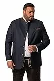 Men Plus Herren große Größen Übergrößen Menswear L-8XL Janker, Trachten, Leinenoptik, Stehkragen Navy blau 72 831435130-72