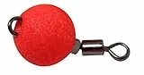 FTM Wirbel Pilot ROT Ø 10mm / 5 Stück Pilotkugel mit integriertem Wirbel Pilot Forellenpose