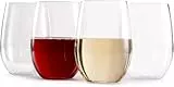 hotder Wassergläser Trinkgläser Saftgläser 470ml Tritan-BPA-Frei ohne stiel Kunststoff-Weingläser 4er Set | Longdrinkgläser spülmaschinenfest hohe Bruchresistenz | Perfekt für zu Hause,Partys
