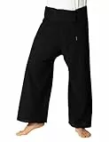 PANASIAM Fisherman Pants Unicolor, Black, L