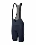 DANISH ENDURANCE Kurze Radlerhose Herren, Radsport-Trägerhosen, Fahrradhose mit Sitzpolster Marineblau L