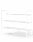 Kitsure Schuhregal für Schrank, stabile Schuhablage für den Eingangsbereich, platzsparendes kleines Schuhschrank Schmal und Schuhschrank, 70.0 cm Wide - 3 Tier, Weiß
