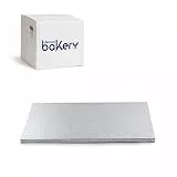 Decora, 0931223 Rechteckiger Stabiler Tortenuntersetzer, Silberfarben, aus mit Aluminium beschichteter Zellulosepaste, Robust und strapazierfähig, Ideal zum Präsentieren von Torten, 35 x 45 x 1,2 cm.