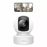 Tapo TP-Link C212 360° WLAN Überwachungskamera, Ethernet/Wi-Fi-Anschluss,2K Auflösung, Bewegungsverfolgung, Nachtsicht, Zwei-Wege-Audio, kompatibel mit Alexa und Google Assistant, für Babys/Haustiere