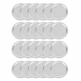 BUGUUYO Deckel Leicht zu Öffnen und Widerstandsfähig für Einmachgläser 86mm 24 Stück aus Weißblech Halterdeckel Geeignet für Restaurants und Kaffeehäuser für Gläser mit Öffnung