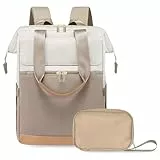 Dokeno Rucksack Damen, 15.6 Zoll Laptop Rucksack Damen Wasserdicht Schulrucksack Laptoptasche mit Anti Diebstahl Fach & Organizer Tasche, Großer Tagesrucksack für Reisen, Arbeit, Schule und Business