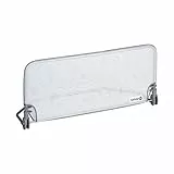 Safety 1st Standard Bed Rail 92 cm, Bettgitter Rausfallschutz, 18 Monate–5 Jahre, Bettschutzgitter, Netzgewebe, automatische Sperre, einfach zu reinigen, Grau & Weiß