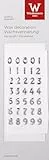 Wiedemann Kerzen Wachs-Zahlen-Set 0-9 'Basic Silber 8 mm, 1 Set