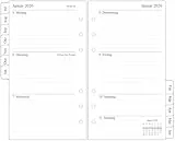 newestor 25-26 Wochenplaner Einlage Personal A6, 1 Woche auf 2 Seiten mit Tabs, Jul 2025 - Jun 2026, 9,5x17,1cm