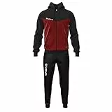 TUTA VISA MELANGE CON CAPPUCCIO POLARFLEECE GRANATA/NERO Tg. L