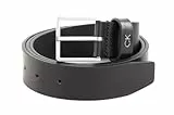 Calvin Klein Herren Gürtel Formal Belt 3,5 cm Ledergürtel, Schwarz (Ck Black), 95 cm