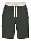 Ladeheid Herren Schlafanzughose kurz Herren Kurz Hose mit Taschen Shorts LA40-253 (Armee-Beige, XXL)