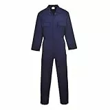 Portwest Euro-Arbeitsoverall aus Polyester-Baumwolle, Größe: M, Farbe: Blau Navy, S999NARM