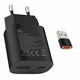 25W USB Schnellladegerät USB c ladegerät netzteil stecker Handy Ladeadapter für: Samsung Ultra Galaxy S25 S24 S23 S22 S21 S20 S10 A56 A55 A54 A36 A35 iPhone 17 Pro 17 16 15 14 13 Pro Max Plus 17 Air