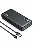 UGREEN Power Bank 20000mAh 22.5W, Externer Handyakku mit USB C Input&Output PD 20W Powerbank mit digitalem Display, kompatibel mit iPhone 16 Pro/Pro Max/16/15/14, Galaxy S24 Ultra, Pixel 8 und mehr